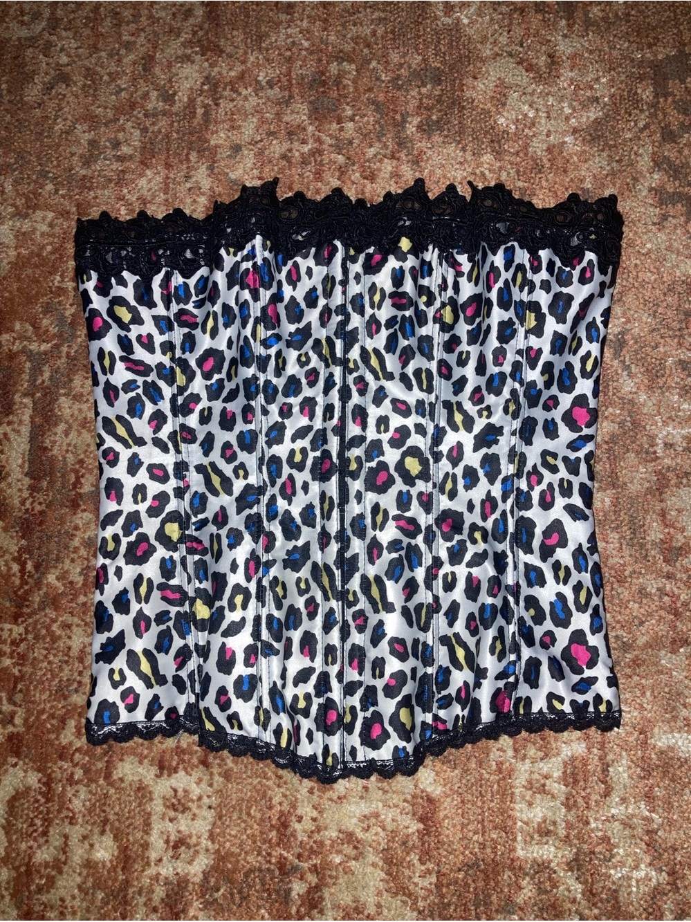 Colorful Animal Print Corset